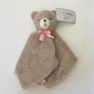 NEW Lovey Nunu Soft Baby Toy Bear Snuggle Buddy Pink Tags Baby Gift | KellyBaby